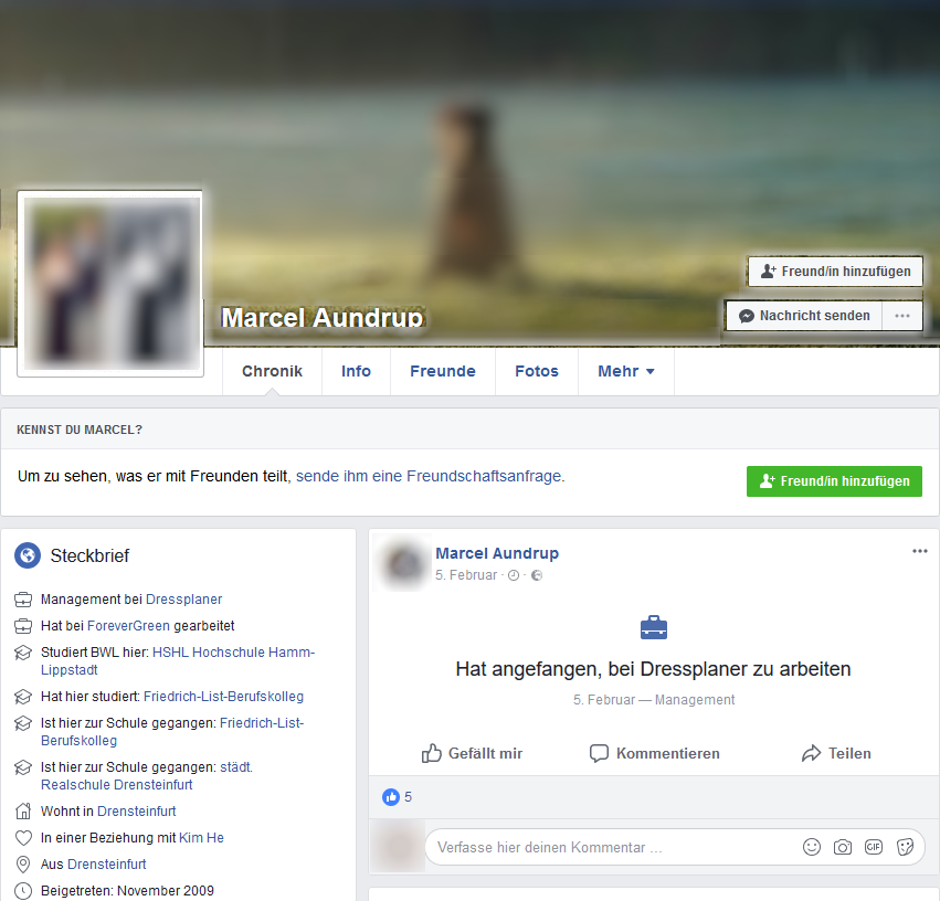 Marcel Aundrup Facebook